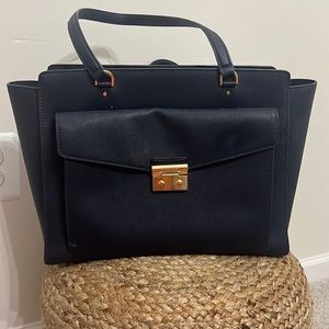 Navy Michael Kors Professional Tote